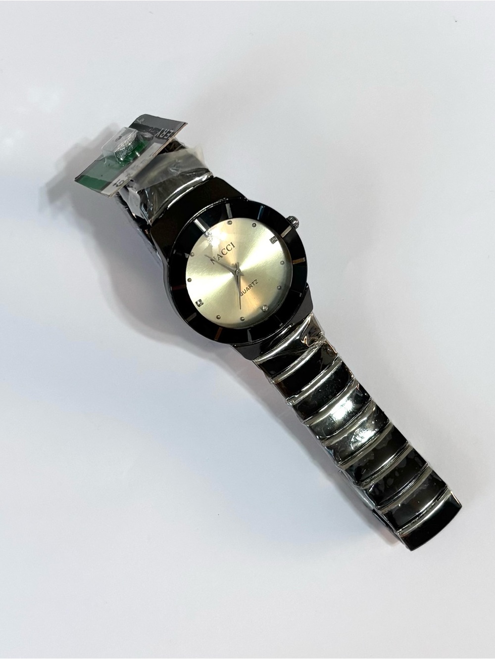 Vintage Nacci Black Quartz Wristwatch Comes with New Battery